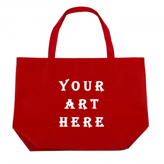 Red Non Woven Shopper Tote Bag